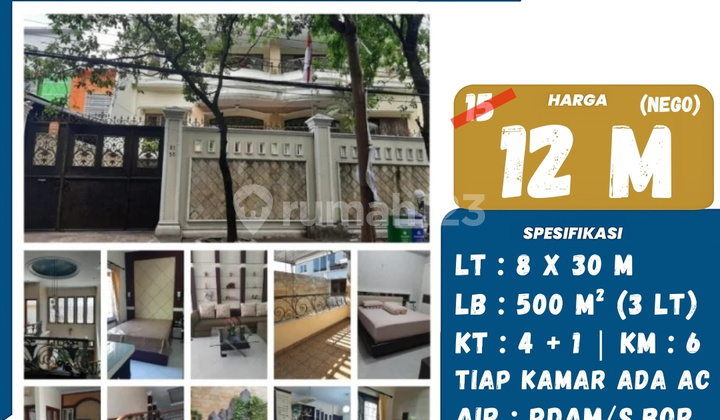 Dijual Rumah Mewah Tengah Kota Jalan Sultan Hasanuddin 1