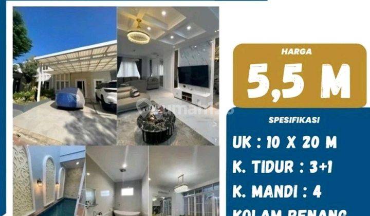 Rumah Mewah Full Perabot + Kolam Renang Di The Pavillion Tanjung Bunga 1
