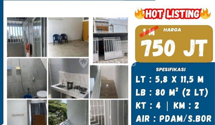 Rumah 2 Lantai Tengah Kota Dekat Veteran Selatan Dan Andi Djemma 1