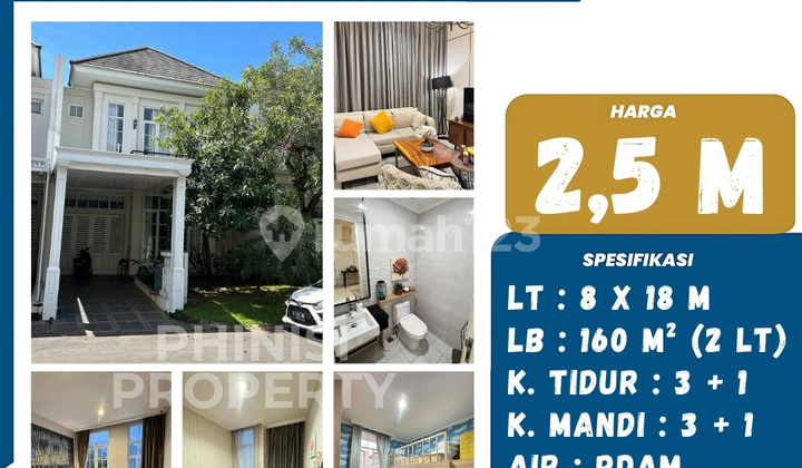 Dijual Rumah Full Furnish Summarecon Mutiara Makassar Cluster Jade 1