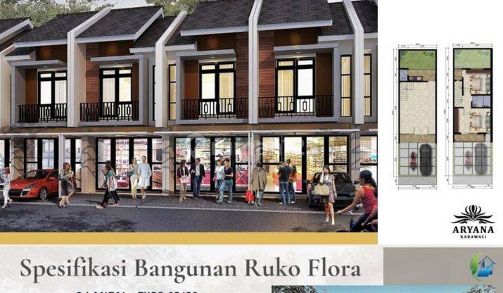 Ruko 2 lantai siap pakai di Aryana Karawaci lokasi sudah ramai  5