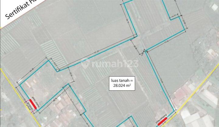 Tanah 28.024 m² bisa kontainer 40ft di Teluk Naga, Tangerang 1