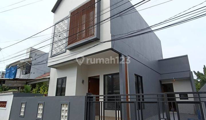 Rumah Baru 2 Lantai 3+1 Tanah Luas Siap Huni Serua Ciputat 