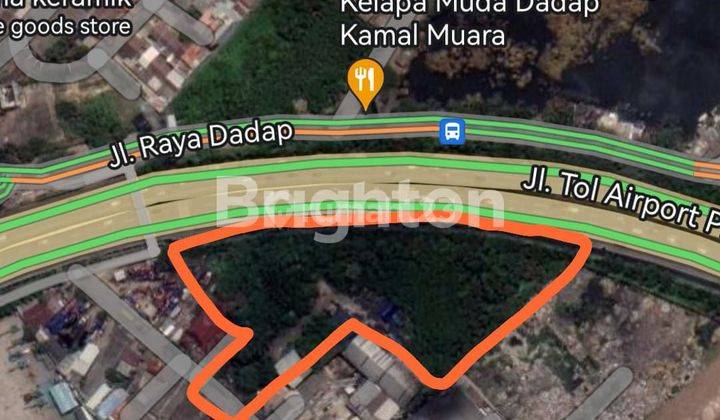 Tanah kapuk kamal lama muara penjaringan pusat gudang industri 1 ha / 10000m2 pinggir TOL nego 1