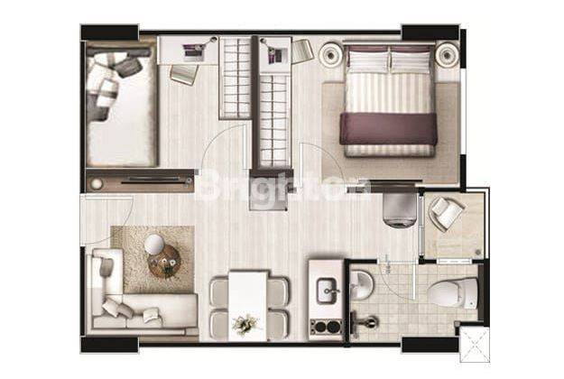 APARTEMEN PLUIT SEAVIEW 2 kamar tidur 1