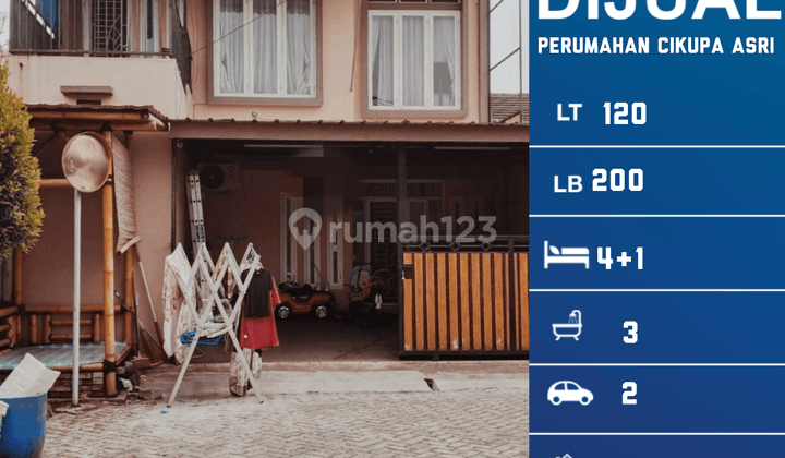 Dijual Rumah 2 Lantai Full Renovasi Cantik di Perumahan Cikupa Asri 1