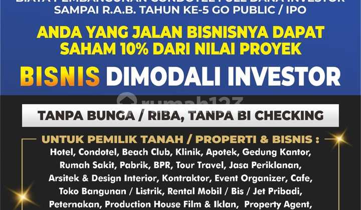 Cukup Bayar 10% Dari Harga Jual Propertinya SHM 1