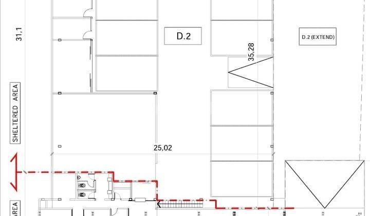 Gedung Ex Showroom Mobil Mazda di Mt Haryono Tebet 2