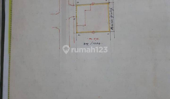 Rumah hitung tanah sekat stasiun mrt Blok M 2