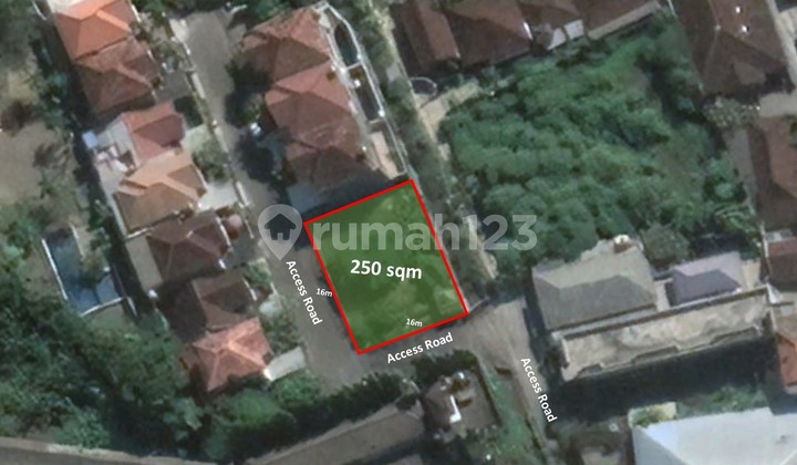 Land at Jl. Tangkuban Perahu Bali, 250.0 m² with SHM Land at Jl. Tangkuban Perahu Bali, 250.0 m² with SHM