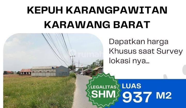 DIJUAL TANAH PINGGIR JALAN KARANGPAWITAN KARAWANG 