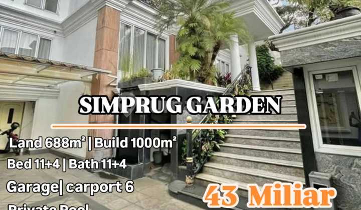 Dijual Rumah Mewah Super Luas Ada Pool Di Simprug Garden Jaksel