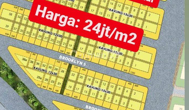 Dijual Tanah Kavling Komersial 15x30 m2 PIK 2 2