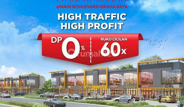 Brand New Ruko Pinang Graha Cicilan 60 X 2