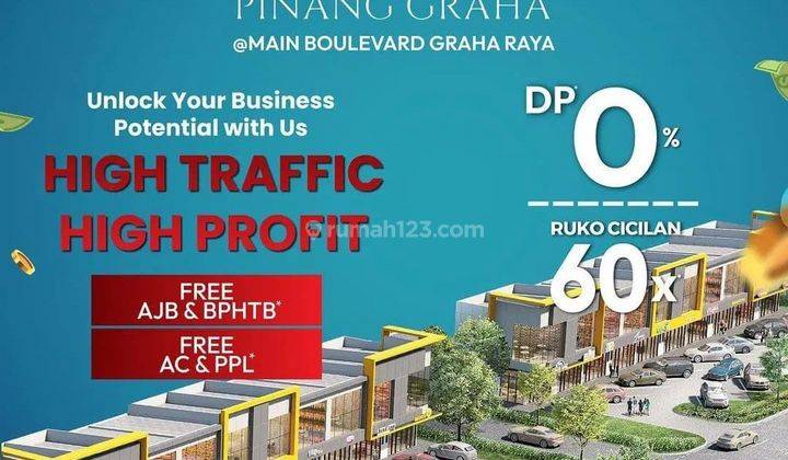 Pinang Graha Ruko Baru Graha Raya Lokasi Strategis Free AJB BPHTB