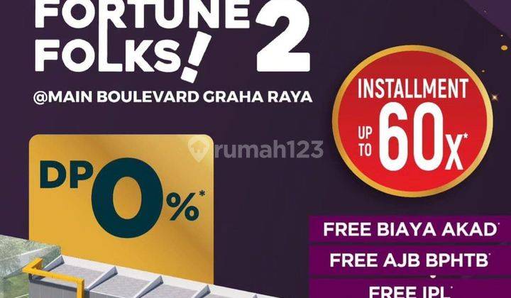 Ruko Fortune Folks 2 : Lokasi Disamping Blenger Burger Free Biaya Surat Surat 2