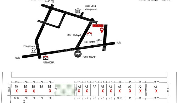 Jual Cepat Banting Harga Tanah Kavling Luas 90m2 Cuma 225 Juta Utara RSI Klaten Legalitas SHM READY Jual Cepat Banting Harga Tanah Kavling Luas 90m2 Cuma 225 Juta Utara RSI Klaten Legalitas SHM READY