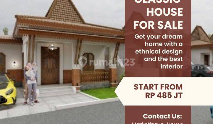 Dijual Rumah Konsep Joglo Klasik 7 Menit Ke Klaten Kota 1