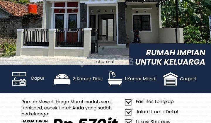 Rumah Cantik 100 Meter dari Jalan Raya Jogja Solo di Kalasan 1