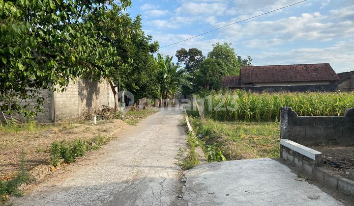 Jual Rugi Harga Termurah Tanah Kavling Luas 106m2 Cuma 2 Juta/m2 Depan Pabrik SGM Prambanan