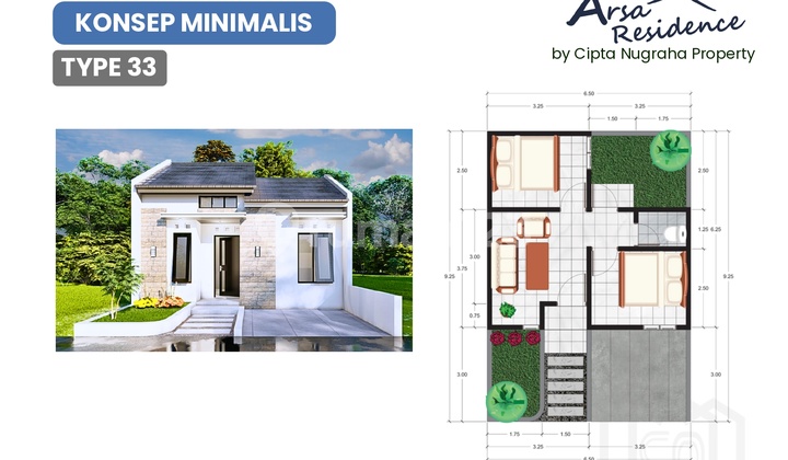 195 Juta Udah Dapat Tanah+Bangunan Minimalis Pesan Bangun diManisrenggo, Klaten Type 33/60 Siap KPR 2