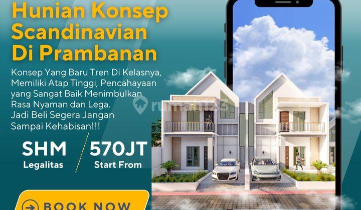 Rumah Dijual Konsep Scandinavian 2 Lantai di Prambanan Klaten 1