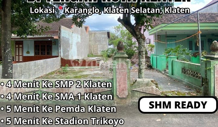 Land for Sale, Ready to Build, Zoned for SMP N 2 Klaten, Area 99m2, Only 192JT Negotiable, SHM READY