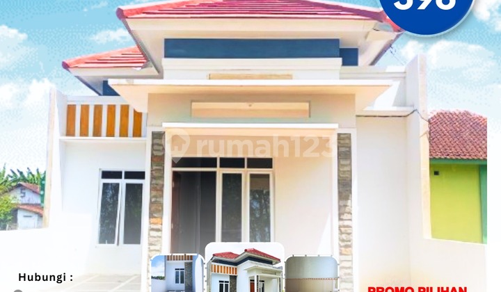 Beli Rumah Free Emas/Motor/Umroh Tinggal Pilih Tanpa Diundi, Type 45/73M2 Cuma 396Jt Nego Siap KPR 1