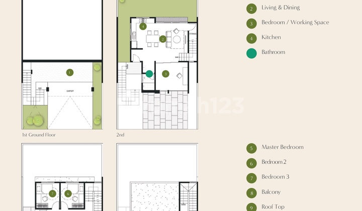 Rumah New Type Asih A di Tatar Surawisesa Kota Baru Parahyangan 2
