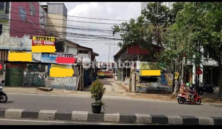 Tanah plus gudang, lokasi premium strategis jalan utama ciledug raya 1