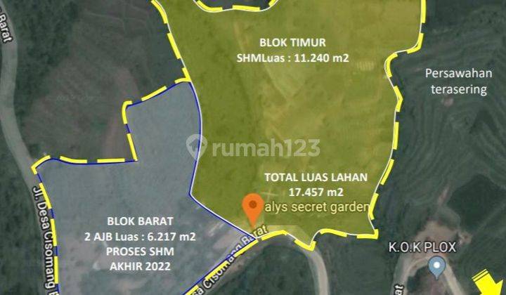 Tanah Perkebunan Cocok Untuk Wisata Kebun di Cikalong Wetan 1