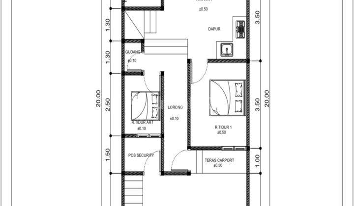 Rumah Cantik 3 Lantai Di Meruyung Depok Selangkah Tol Limo 2