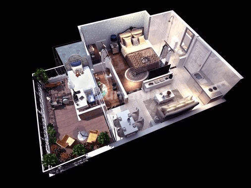 Apartement Jakarta Living Star 2 BR Unfurnished Baru 1