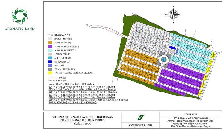 Jual Dan Investasi Tanah, Murah, Di Bogor Timur 131,3 m² 2