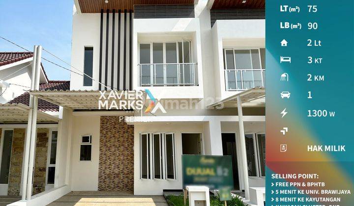 Super Murah Rumah Gress 2 Lantai Sarangan Lowokwaru Kota Malang 1