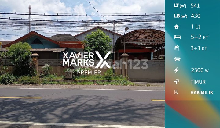 Dijual Rumah dengan Gudang Lokasi Poros Kebonagung Malang 1