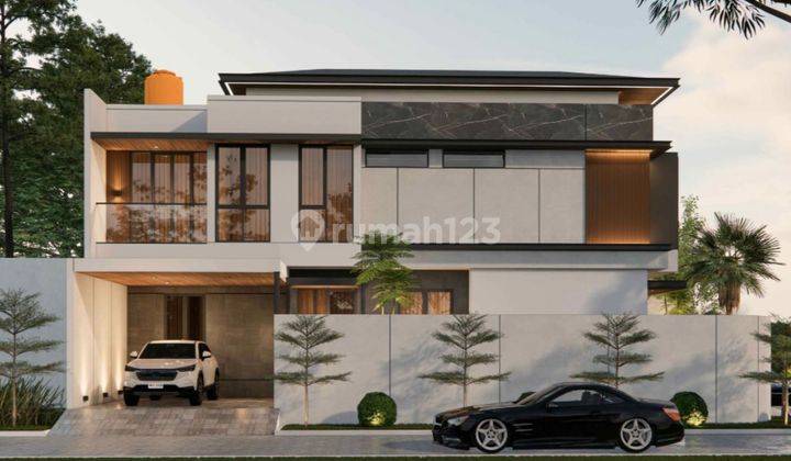 Rumah Baru Hook 2 Lantai 4+1 Kamar di Villa Melati Mas 2