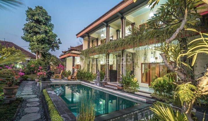 Homestay Strategis di Central Ubud, Dekat Ubud Palace, Harga Menarik 18M – 12 Kamar & Toko, Luas 11,2 Are  1