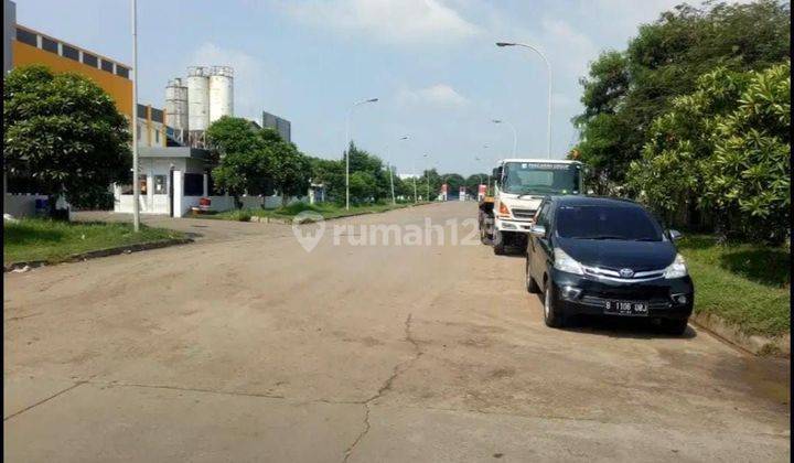 Tanah/kavling darat siap bangun,posisi hook,lokasi strategis di komplek industri dan pergudangan Marunda center,Marunda,Jakarta Utara  1