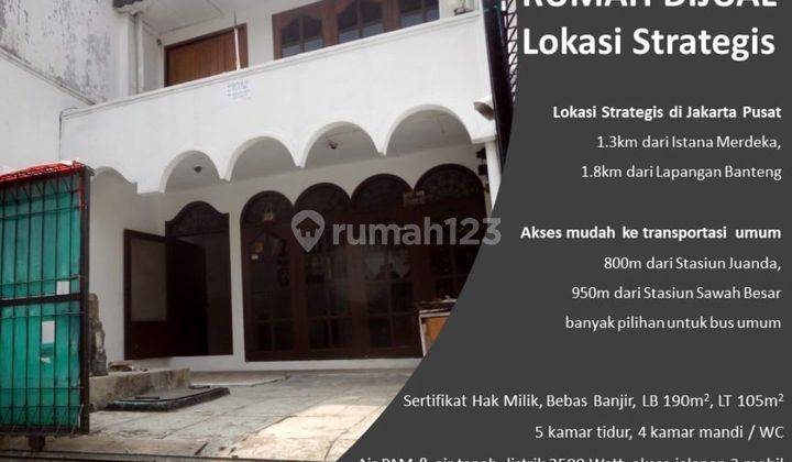 LANGKA!!! JUAL RUMAH HITUNG TANAH SAJA DI JAKARTA PUSAT 2