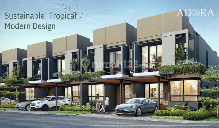 DIJUAL TERRAVIA BSD CITY RUMAH BARU 2 LANTAI 2