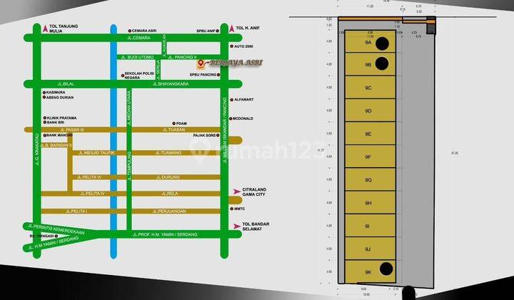 di Jalan Pancing II (Akses Pancing Cemara) 2 Lantai 2