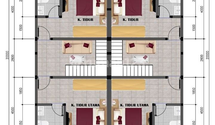Dijual Rumah 2 Lantai Metland Puri Tangerang 2