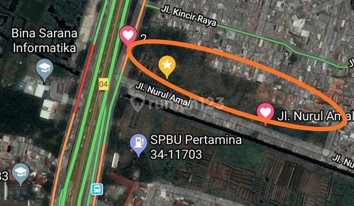 Tanah komersial 16600 m² cengkareng timur 2