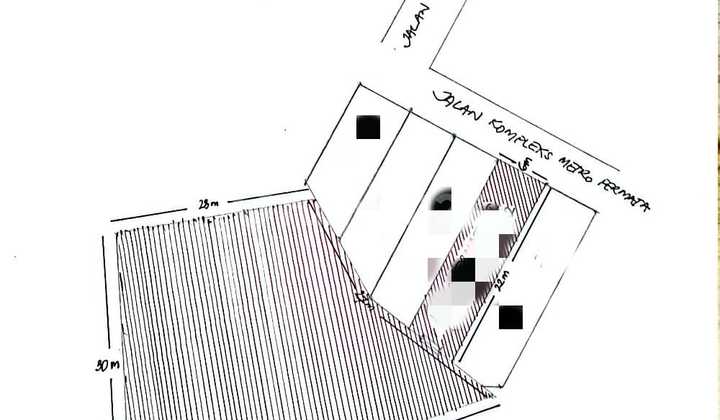 Murah Bgt Kavling 1027M2 + Bangunan Metro Permata 1 Tgr