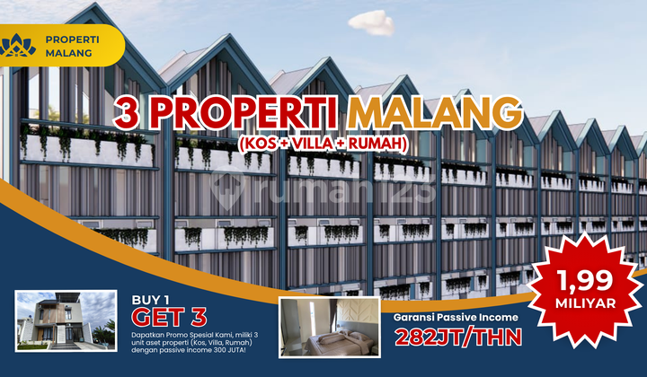 Promo Kos Villa Kota Malang Full Furnished Garansi Passive Income