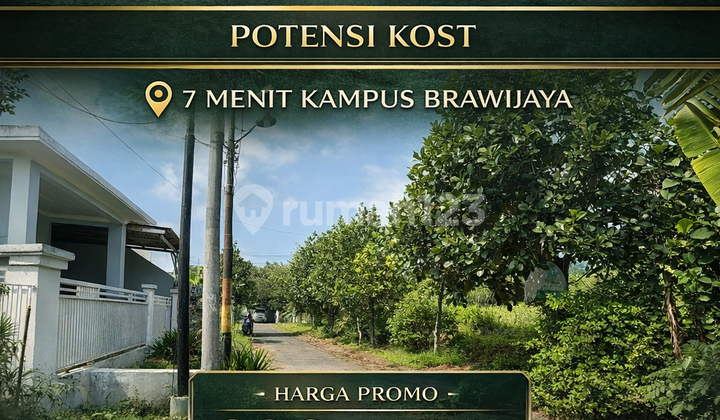 SHM Land in Malang City with Boarding House Potential, 7 Minutes to Brawijaya University