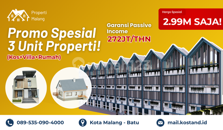 Paket Hemat Kos Kostan dan Villa Kota Malang Batu Free Management