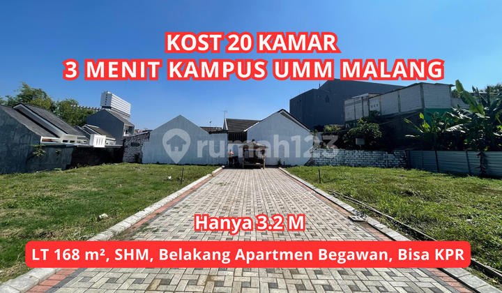 Rumah Kost 20 kamar 3 menit Kmapus UMM Malang, SHM Rumah Kost 20 kamar 3 menit Kmapus UMM Malang, SHM