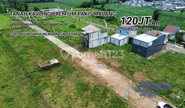 Land 3 Minutes to Pakis Malang Toll Road, Suitable for Assets